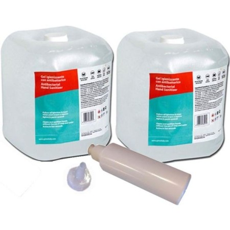 Gel antibacterian - canistră de 5 litri - transparent - set de 2 buc.