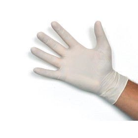 Guantes de látex sin polvo - extra pequeños - pack 100 uds.