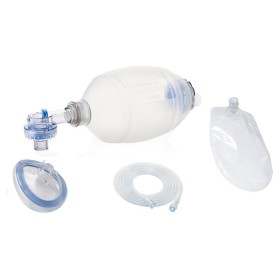 Silicone resuscitator bag kit with masks n. 5 - adults