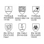 Macacão isolado com emendas seladas térmicamente - tipo 4b-5b-6b - XXL - descartável