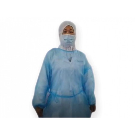 Disposable gown 25g/m2 115x137 cm - size m - non-sterile - pack 100 pcs.