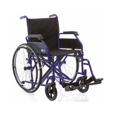 Dual folding self-propelled wheelchair - solid tires, seat of your choice