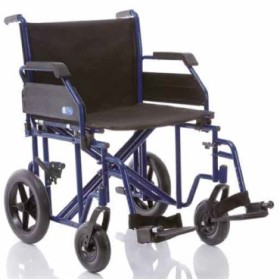 Folding transit wheelchair Plus Go! - solid tires, seat of your choice