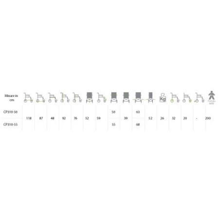 Składany wózek inwalidzki plus go! - pełne opony, siedzenie do wyboru