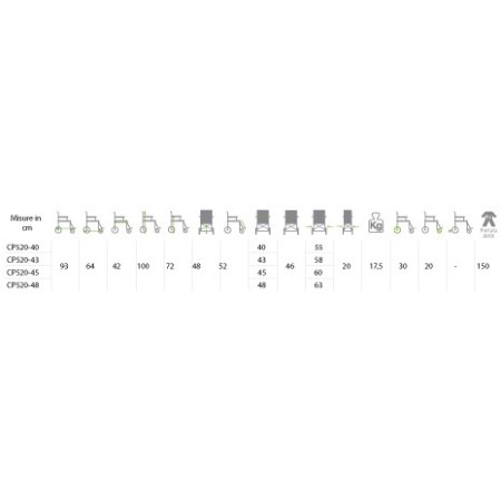 Carrozzina di transito pieghevole go up! - gomme piene, seduta a scelta