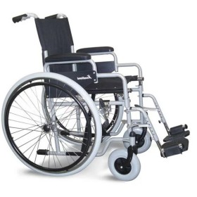 Silla de ruedas autopropulsada plegable Mediland M200 - neumáticos macizos, asiento de su elección