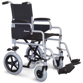 Fauteuil roulant de transport pliant M210 - pneus pleins, siège au choix