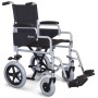 Folding transit wheelchair M210 - solid tires, seat of your choice