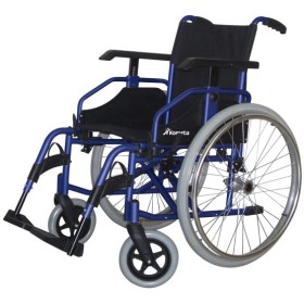 Fauteuil roulant double cross léger, en alliage d’aluminium, mod. M502E