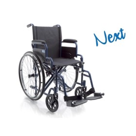 Next folding self-propelled wheelchair - solid tires, seat of your choice