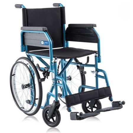 Helios skinny folding lightweight transit wheelchair