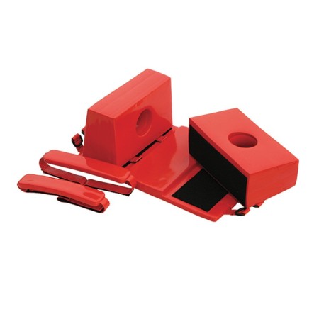 Imobilizador de cabeça "fermo-3" - adultos - vermelho