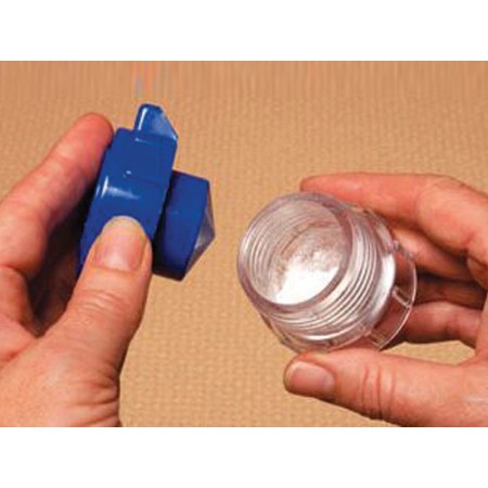 Pill crusher in cardboard box