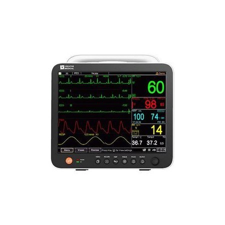 Gima K15 érintőképernyős többparaméteres monitor - EKG 12 elvezetés