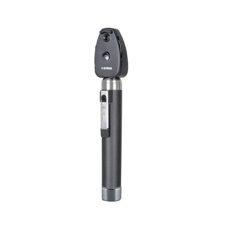 Sigma led f.o. ophthalmoscope with rechargeable handle and battery - black - sachet
