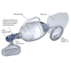 Silikon-andningsapparat med masker nr 5 - vuxna