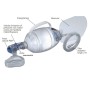 Silicone resuscitator bag with masks n. 3 - pediatric