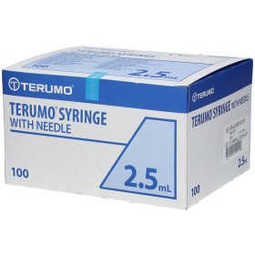 Syringes with terumo needle 2.5 ml - 22gx1/2 - 100 syringes