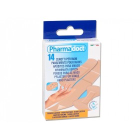 Hand plasters 3 sizes - pack from 12 boxes of 14 plasters - 1 carton