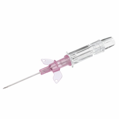 B.Braun Introcan 20G-32mm Aiguilles de canule 1 voie Rose, avec ailettes, en PUR - 50 pcs.