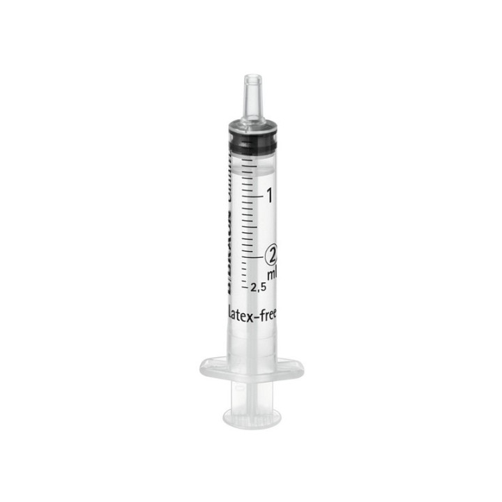 B.Braun Omnifix Spuit 2 ml Centrale Luer - 100 stuks.