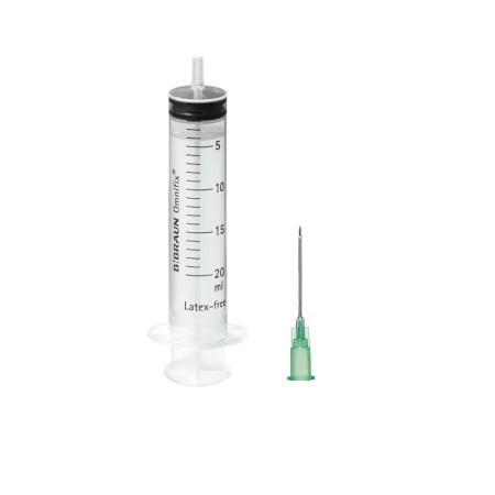 Siringa B.Braun Omnifix 20 ml Luer Centrale - Ago 21Gx40mm - 100 pz.