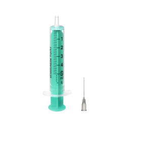 B.Braun Injekt jeringa 5 ml luer central - Aguja 22Gx30mm - 100 uds.