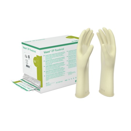 Vasco OP Powdered Guantes quirúrgicos de látex estériles con polvo - 6,5 - 50 uds.