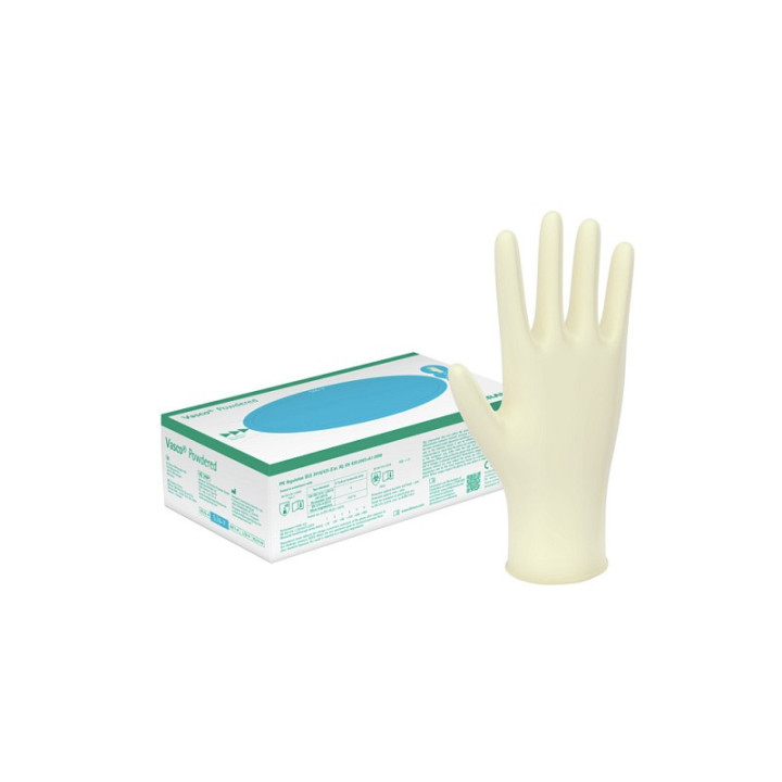 Vasco latex-pudderhandsker med pulver - S - 100 stk.