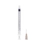 B.braun omnifix insulinespuit 1 ml - 100 ie naald 26g x 12 mm - 100 stuks.