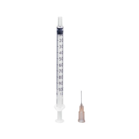 B.braun omnifix insulinspruta 1 ml - 100 ui nål 26gx12 mm - 100 st.