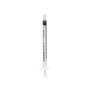 B.braun omnifix-f spuit van slechts 1 ml met centrale luer-aansluiting en gereduceerde restruimte - 100 stuks.
