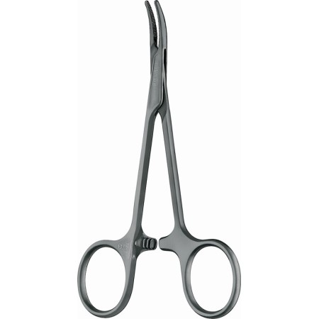 Pinzas hemostáticas curvadas Halsted desechables Aesculap SUSI - 12,5 cm - 10 uds.