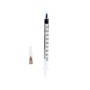 Jeringuilla de tuberculina 1 ml dicoTUBER con cono Luer central - 100 uds.