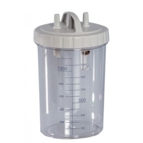 Vaso 1 litro con coperchio - autoclavabile a 134°c