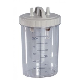 Vaso 1 litro con coperchio - autoclavabile a 134°c