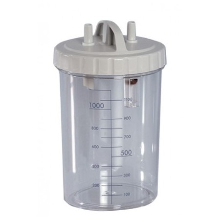 Vaso 1 litro con coperchio - autoclavabile a 134°c