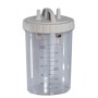 1 litre jar with lid - autoclavable at 134°c