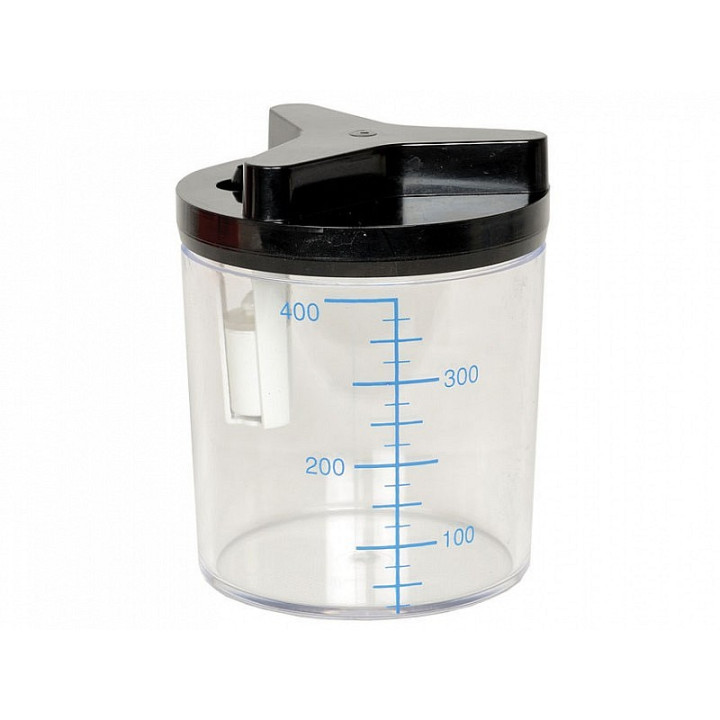 400 ml autoklaverbar burk med lock för aspiratorer