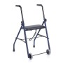 Painted Steel Folding Rollator - 2 Wheels With Seat - Nettuno