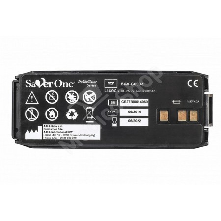 Batteria non ricaricabile LiSOCI2 per DAE Bifasico Saver One Pad