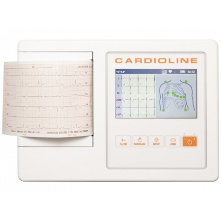 Cardioline 100l ekg voll - 5" farb-touchscreen