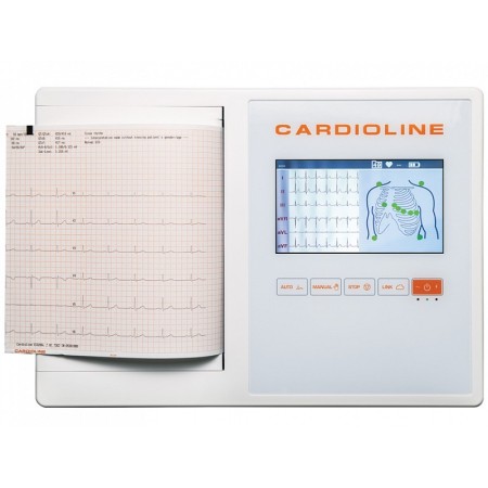 Cardioline ecg200l elektrokardiograf s easyapp software a glasgow interpretation