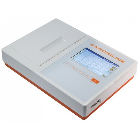 Cardioline ecg200l elektrokardiograf med easyapp-software og glasgow-fortolkning