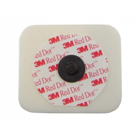 Elettrodi pregellati in foam per ecg 40 x 35 mm red dot 2570 (utilizzabile per 5 giorni) - conf. 50 pz.