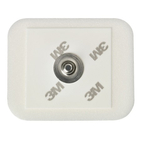 3m red dot 2228 37x33 mm skum fuldt gelerede elektroder til ekg - pakke. af 50 elektroder