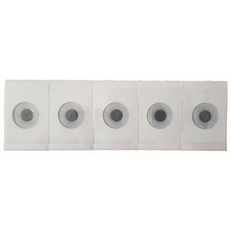 Eletrodos descartáveis para ecg f9047/4f 28x44 mm com adaptador banana de 4 mm (baioneta) - espuma - adultos - 50 unidades.