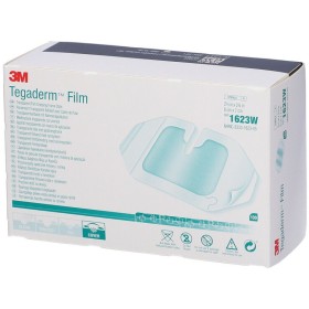 Tegaderm 1623W Transparant filmverband met raamaanbrengsysteem, 6cm x 7cm, 100 st.