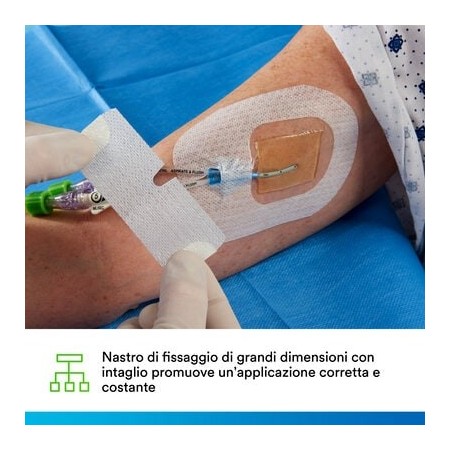 3m tegaderm chg medicazione di fissaggio i.v., 1657r, 11.5 cm x 8,5 cm, 25 pz.