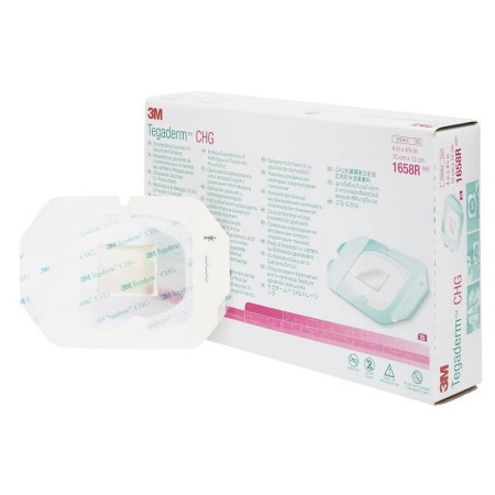 3M Tegaderm CHG Dressing for I.V. fixation with chlorhexidine gluconate 1658R, 10x12cm, 25 pcs.